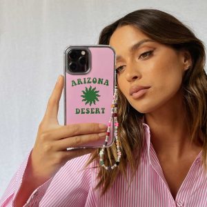 Arizona Desert iPhone Case Pink / Green