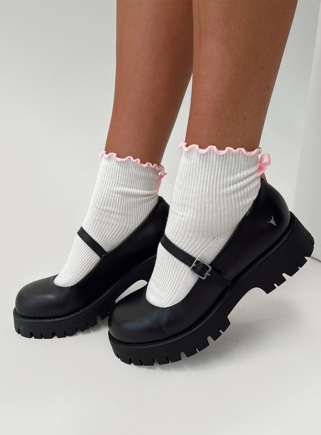 Windsor Smith Timeless Mary Jane Flats Black - Image 5