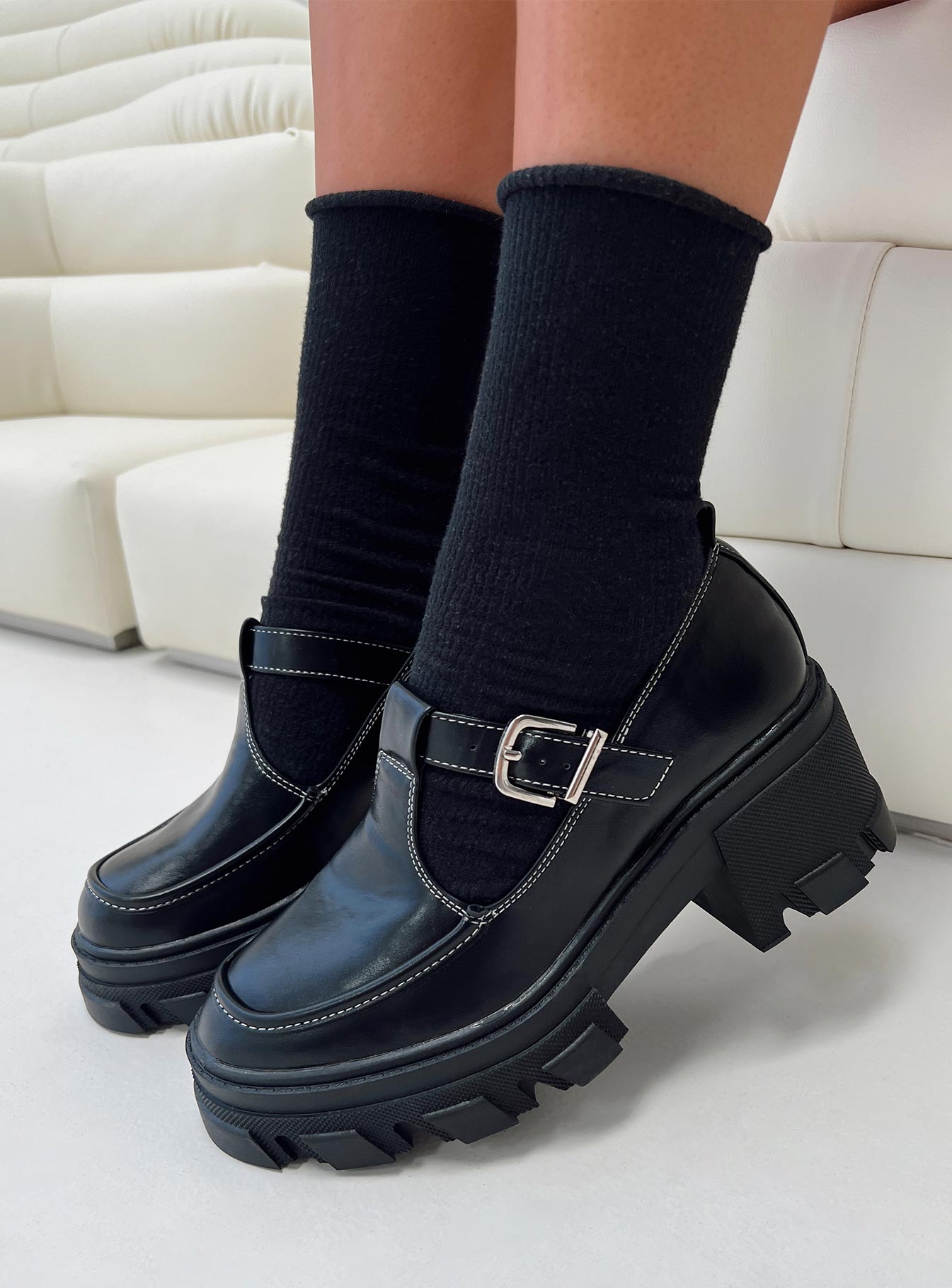 Entirely Mary Jane Heels Black