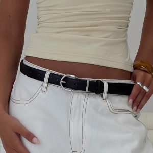 Jaslynn Belt Black / Silver