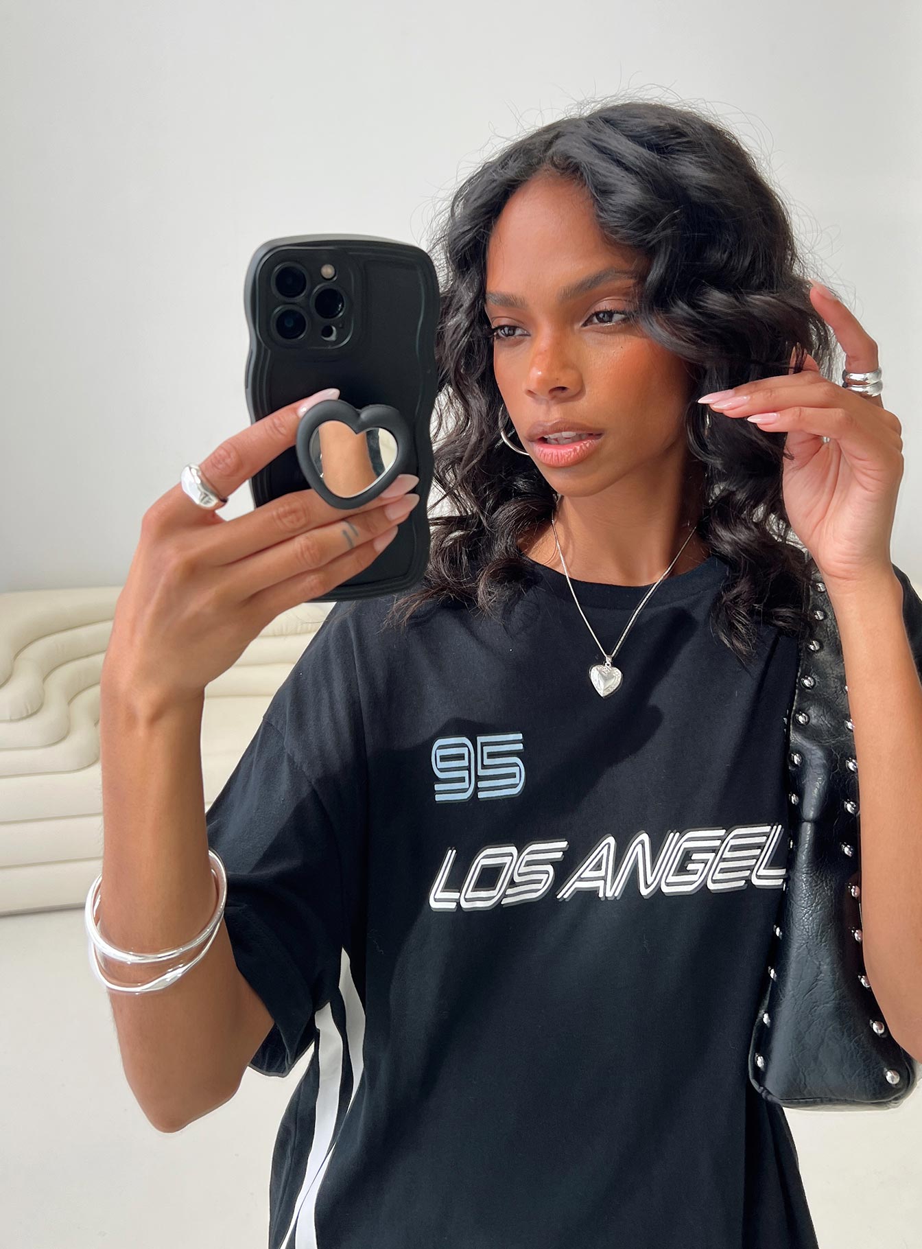 Full Of Heart Iphone Case Black - Image 3