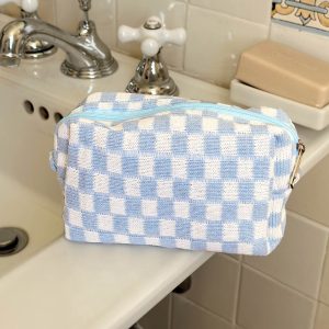 Zinny Cosmetics Case Blue / White