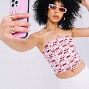 Whateva Bustier Pink Multi