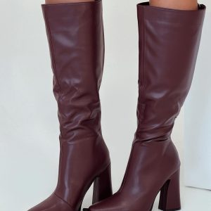 Keeley Boots Matte Burgundy
