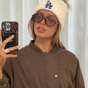Los Angeles Dodgers Knit Beanie Cream