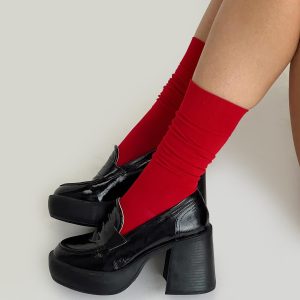 Idalia Socks Red