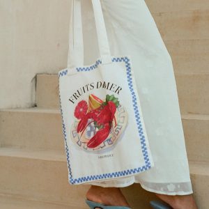 Lobster Larry Tote Bag White