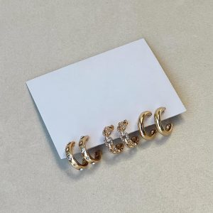 Marsher Earring Pack Gold