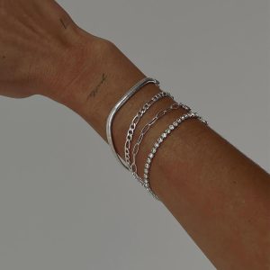 Esmerie Bracelet Set Silver