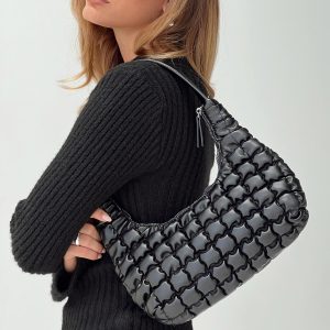 Bubbled Up Shoulder Bag Black