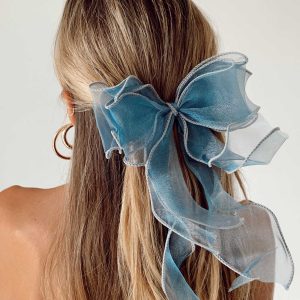 Linney Hair Bow Blue