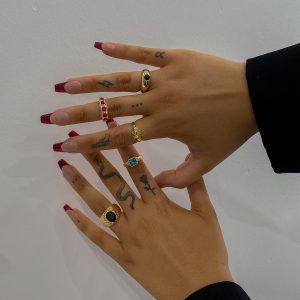 Saint Clair Ring Pack Gold / Multi