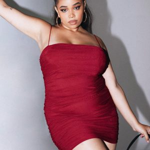 Tara Mini Dress Red Curve
