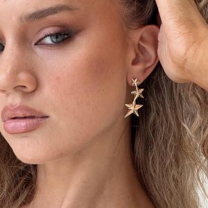 Starry Night Earrings Gold