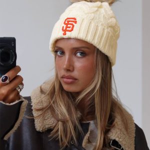 San Francisco Giants Knit Beanie Cream