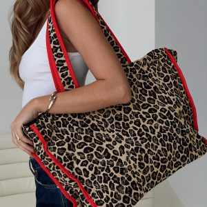 Jovie Tote Bag Leopard / Red