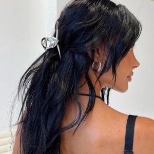 Keltie Hair Clip Chrome