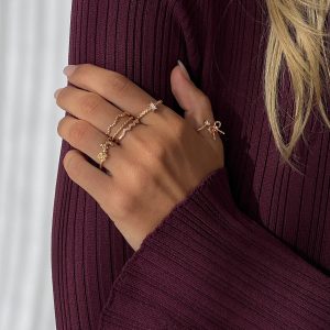 Symmetry Ring Pack Gold