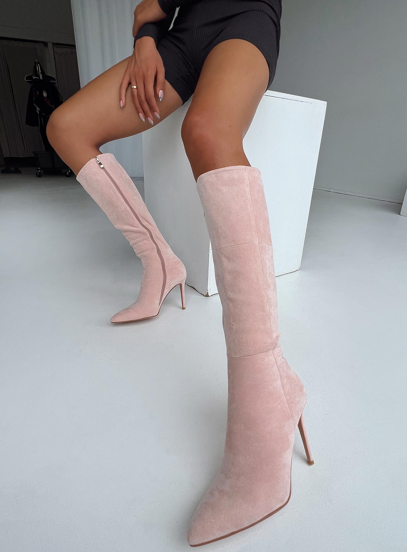 Reynolds Knee High Boot Pink