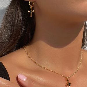 Focus On Yourself Gold Plated Earrings