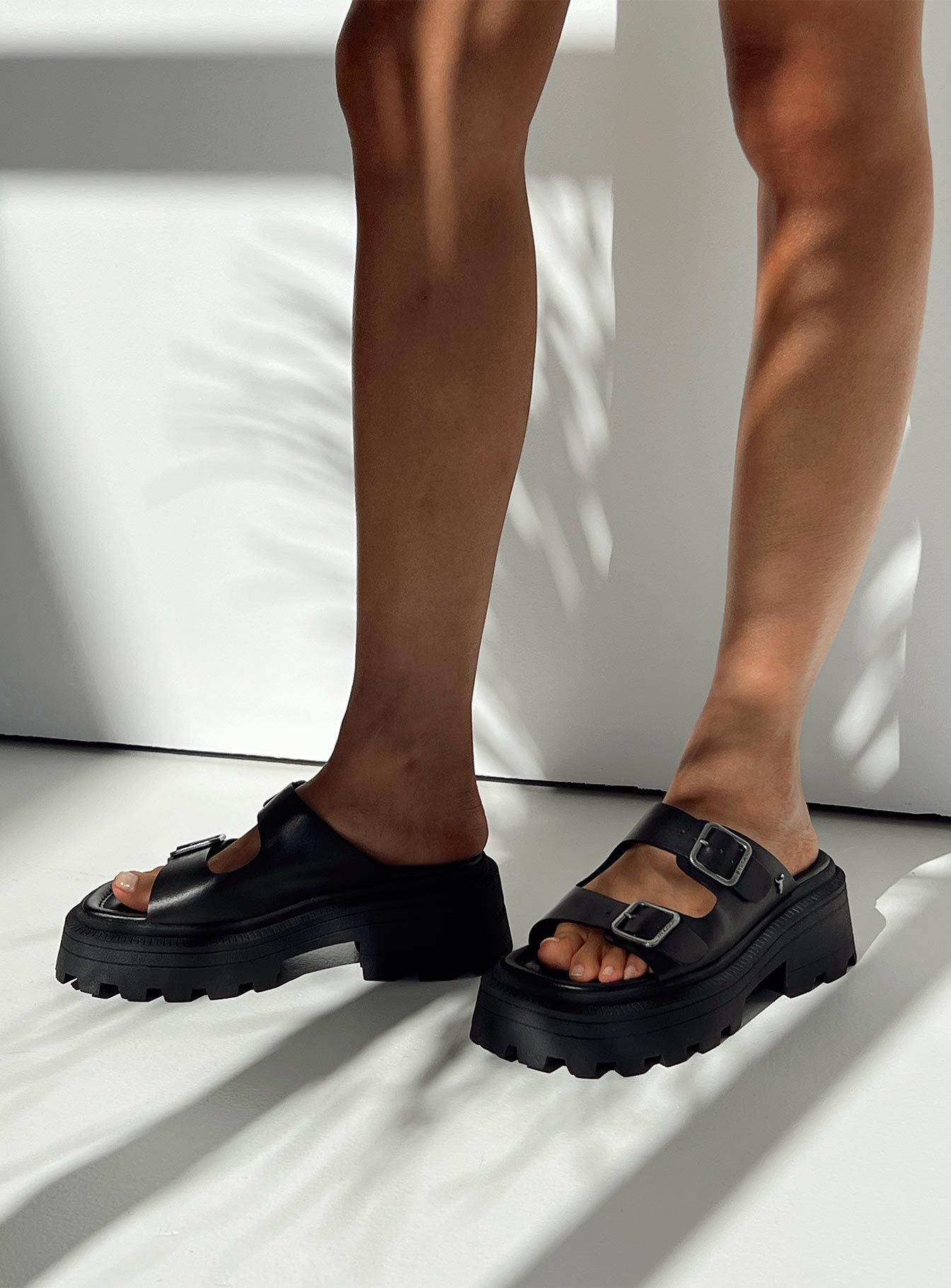 Windsor Smith Reach Sandals Black
