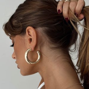 Samwell Chunky Earrings Gold