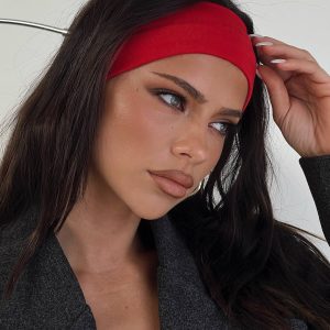 The Juney Headband Bold Red