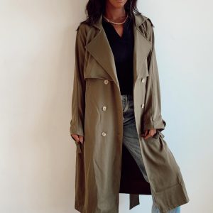 Cassie Trench Coat Green