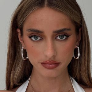 Merivale Diamante Earrings Gold