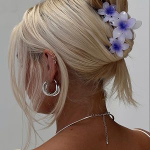 Chianti Frangipani Claw Clip Purple