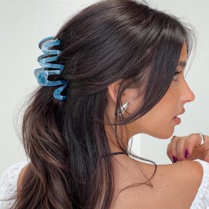 Eugenie Claw Clip Blue
