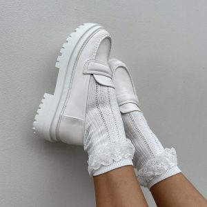 Ackie Socks White