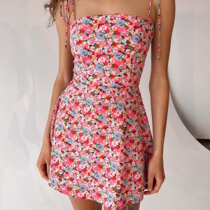 Elissa Mini Dress Pink Floral