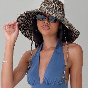 Samual Oversized Bucket Hat Leopard
