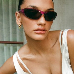 Rave On Sunglasses Burgundy