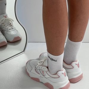 Windsor Smith Ghosted Sneakers White / Cherry