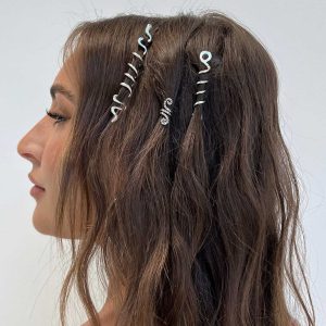 Amber Hair Twister Silver