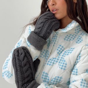 Charel Mittens Charcoal