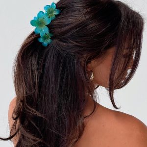 Chianti Frangipani Claw Clip Blue