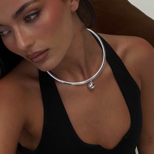 Lisbeth Pendant Necklace Silver