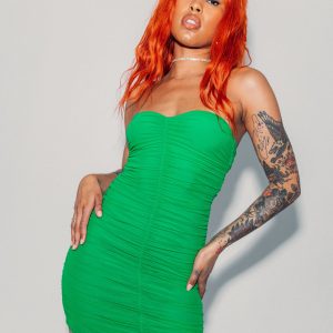 Ivy Lee Mini Dress Green