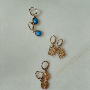 Brolin Earring Pack Gold / Blue