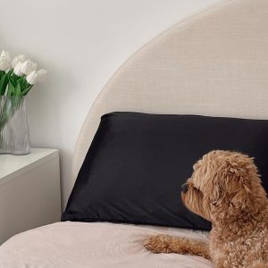 Rosalyn Silky Pillow Case Set Black