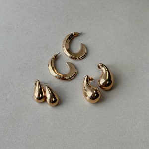 Take A Flight Earring Pack Gold