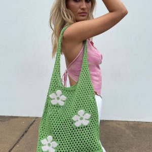 Katson Crochet Bag Green