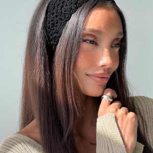 Crotchet Headband Black