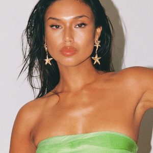 Starfish Drop Earrings Gold