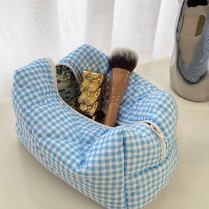 My Everything Pouch Blue Gingham