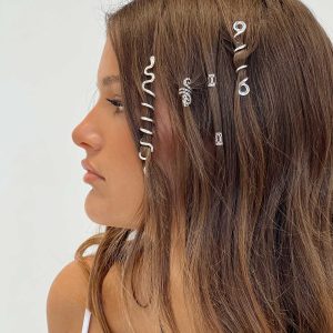 Tami Hair Rings Silver
