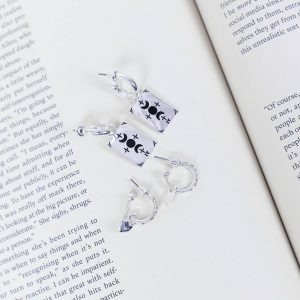 Good Fortune Earring Set Silver